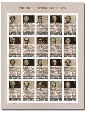100 Underground Railroad Forever 2024‎ Stamps USPS Black History Slavery